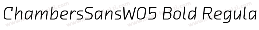 ChambersSansW05 Bold Regular字体转换